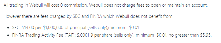 sec finra fees sec finra fees webull