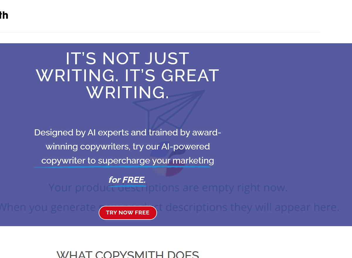 Copysmith CopySmith Website