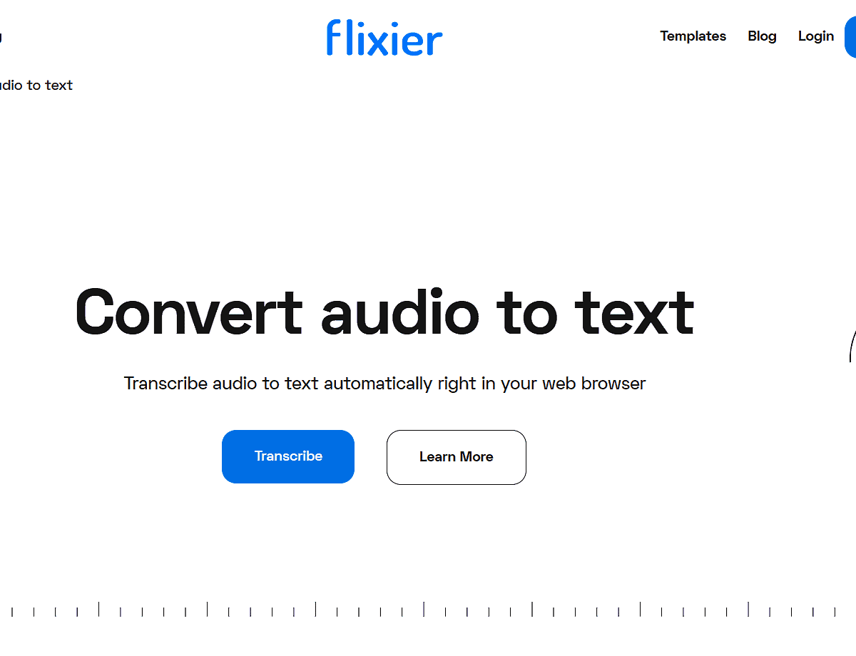 Flixier Flixier Audio To Text Converter