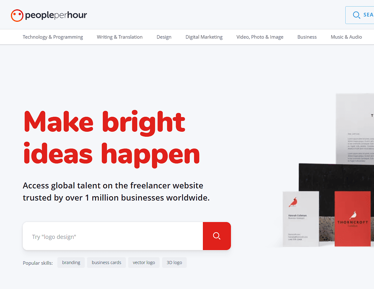 PeoplePerHour PeoplePerHour Platforms To Hire Developers For Startups