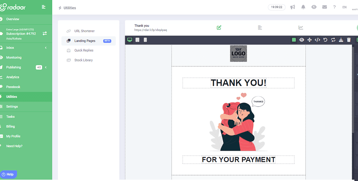 Picture23 Radaar Landing Page