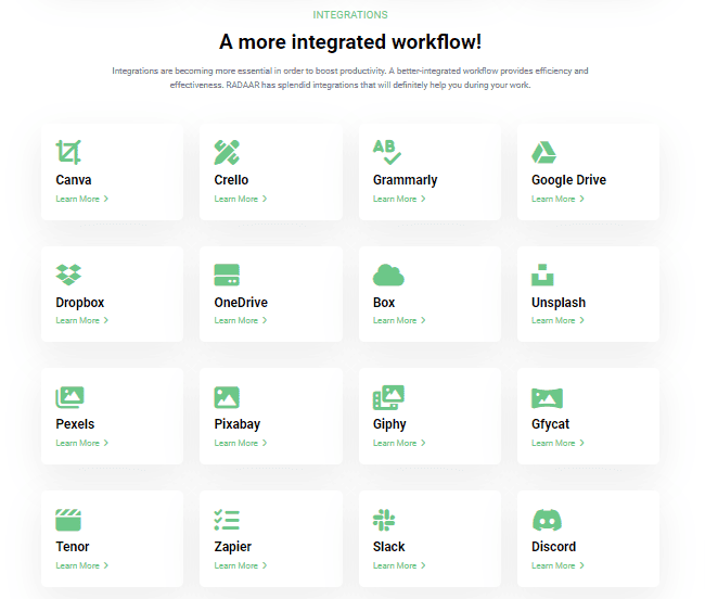 Picture24 Radaar Integrations With Applications