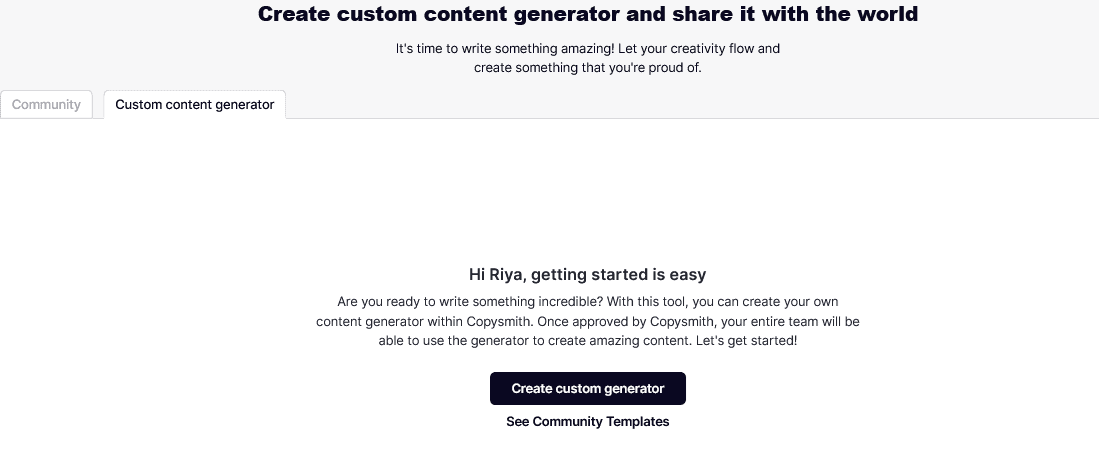 CopySmith CopySmith Custom Generate Templete