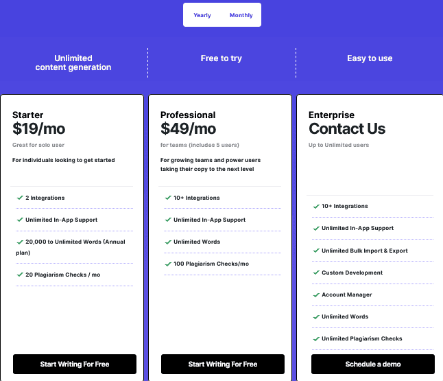 CopySmith CopySmith Pricing