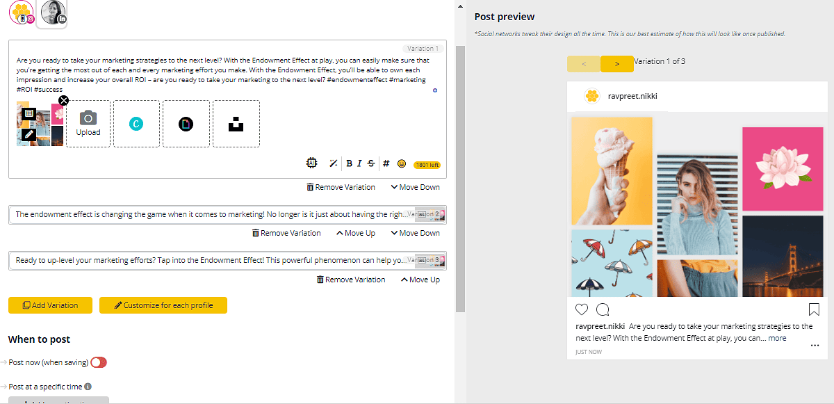 Picture6 SocialBee Adding A Post