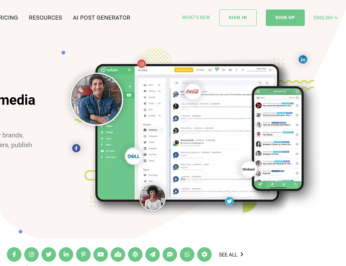 Radaar website Radaar website