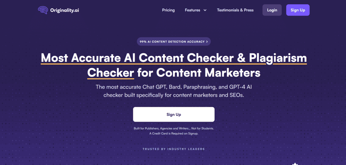 Originality.AI Originality.AI - Best AI Tools for Teachers