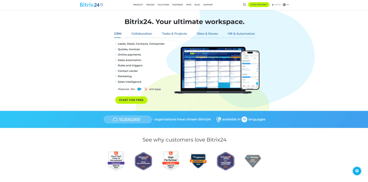 Screenshot 2024-03-18 145842 Bitrix24- Best CRMs for Non-Profit