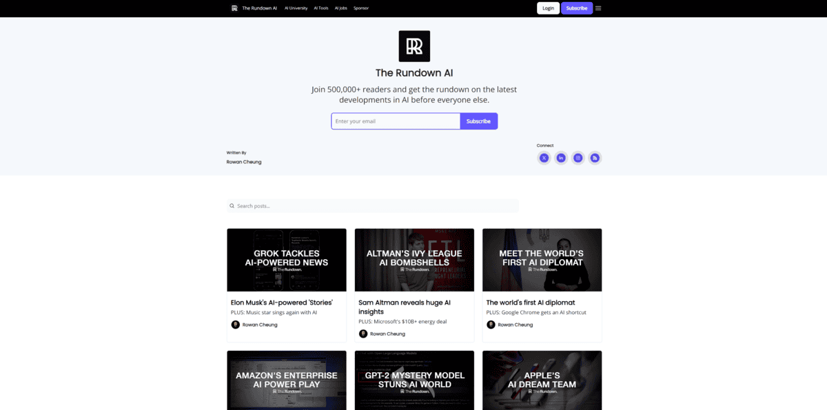 Screenshot 2024-05-06 173102 The Rundown - Best AI Newsletters