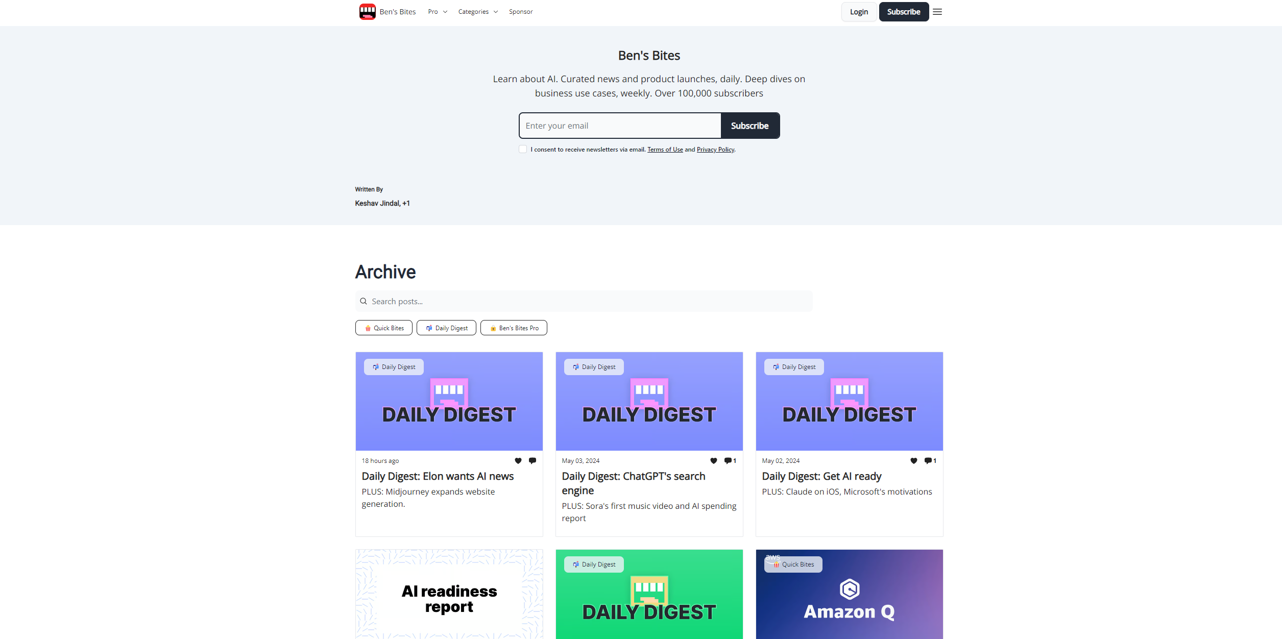 Screenshot 2024-05-07 131544 Ben's Bites- Best AI Newsletters